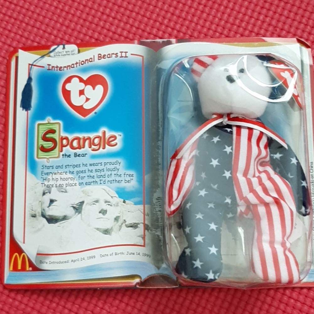 Spangle the Bear International Bears ll plush toy.